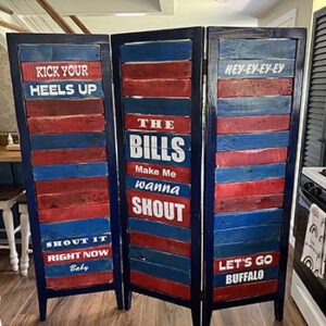 Buffalo Bills Themed Dressing Screen